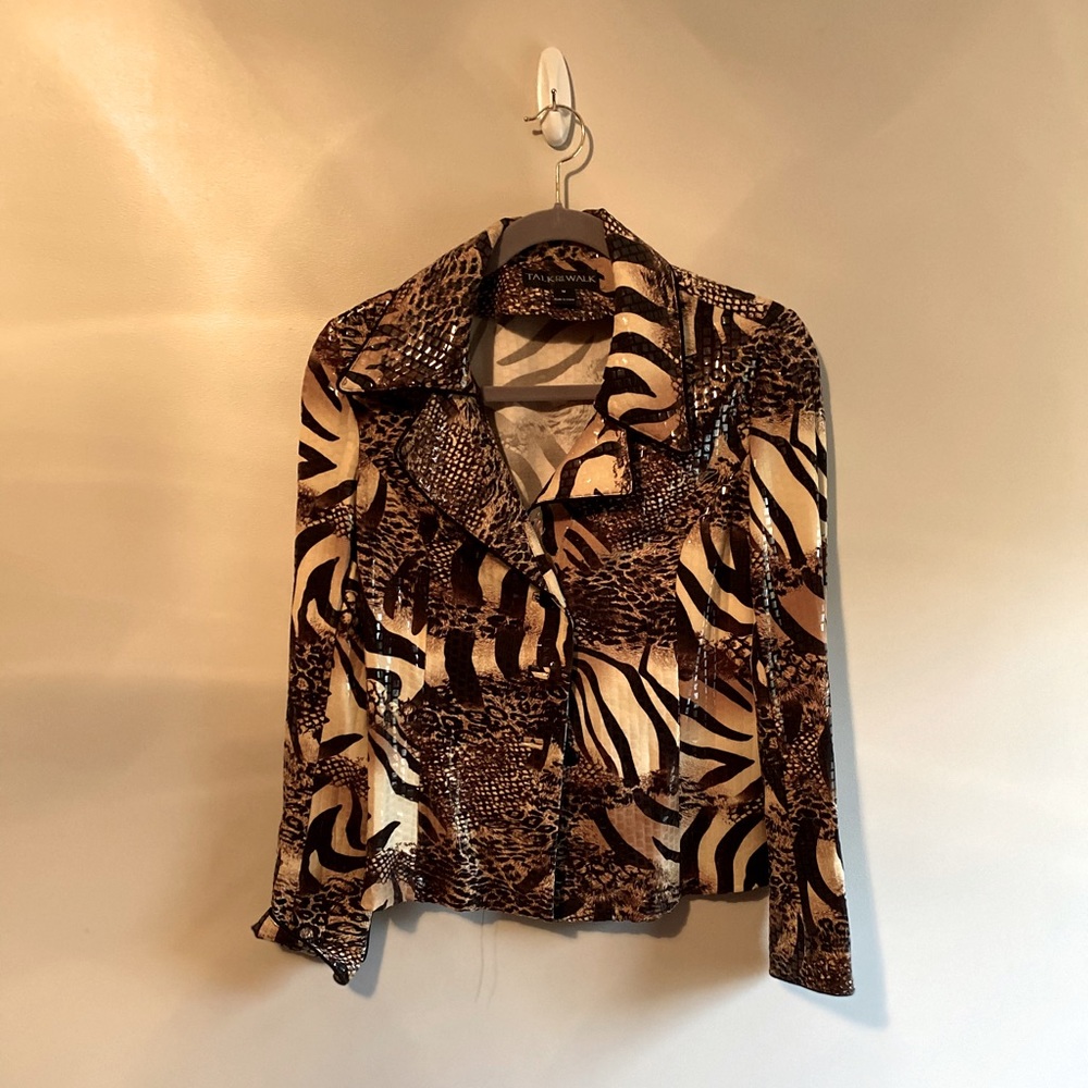 Talk of the Walk Animal Print Blazer